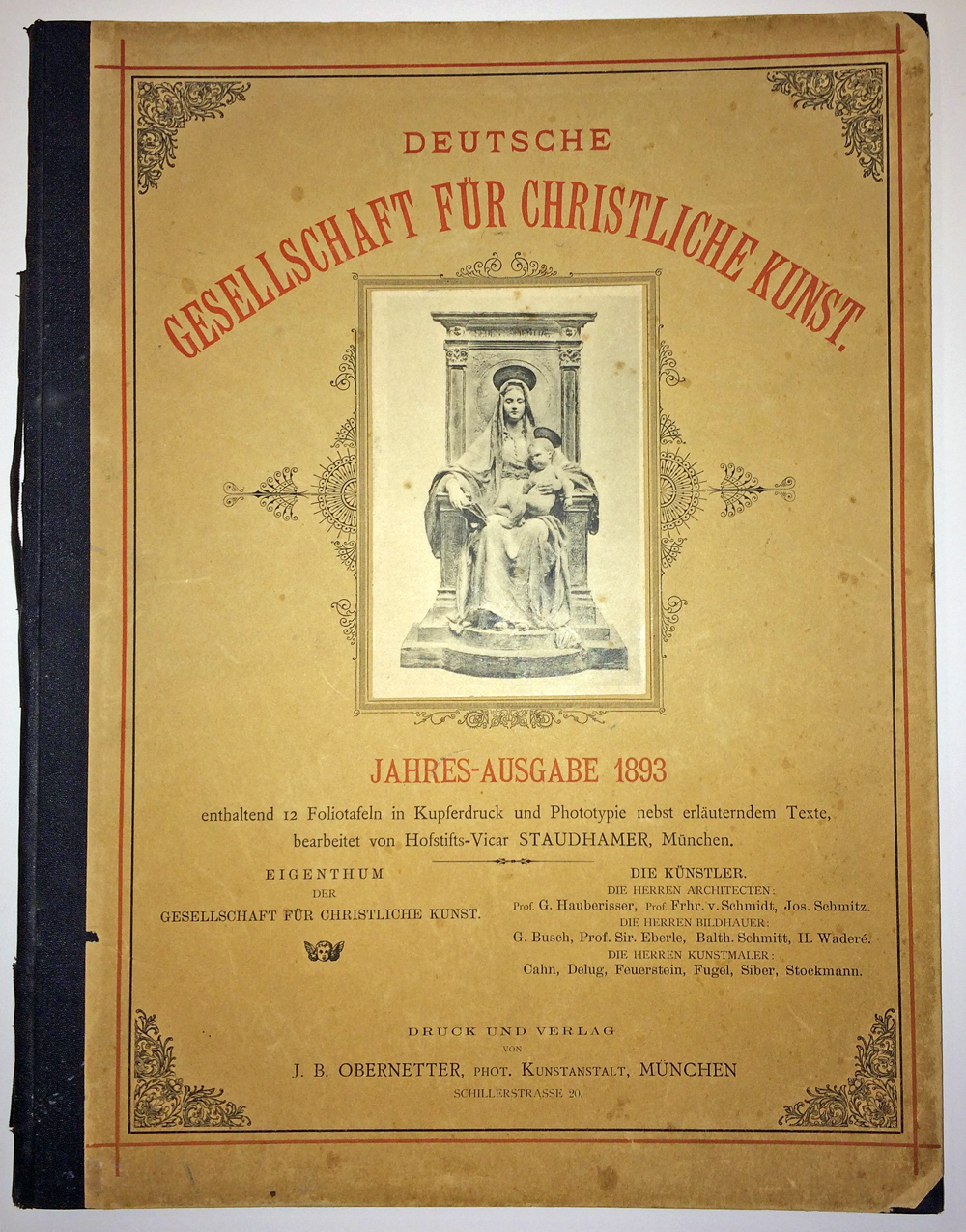 Jahresausgabe, Galerie der DG, 1893, Foto: Galerie der DG